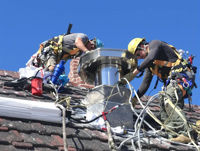 Protective chimney cap installed by Altadena Chimney Sweep in Altadena, CA