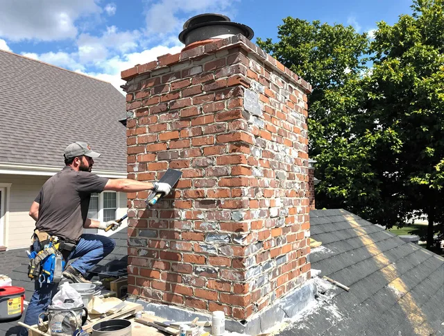 Completed chimney rebuild by Altadena Chimney Sweep in Altadena, CA