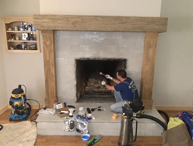 Detailed creosote removal process by Altadena Chimney Sweep in Altadena, CA