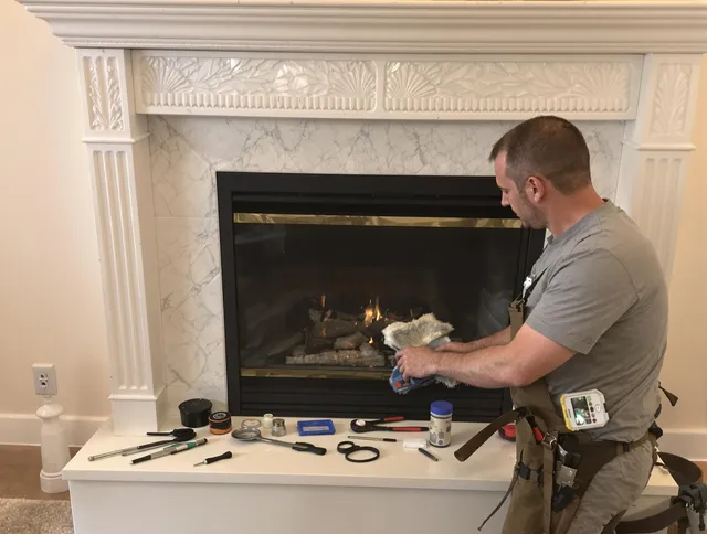 Altadena Chimney Sweep performing fireplace maintenance in Altadena, CA