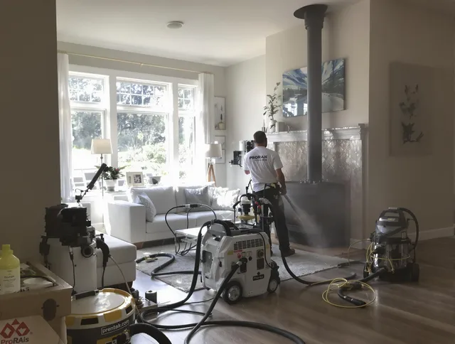 Soot removal service by Altadena Chimney Sweep for a fireplace in Altadena, CA